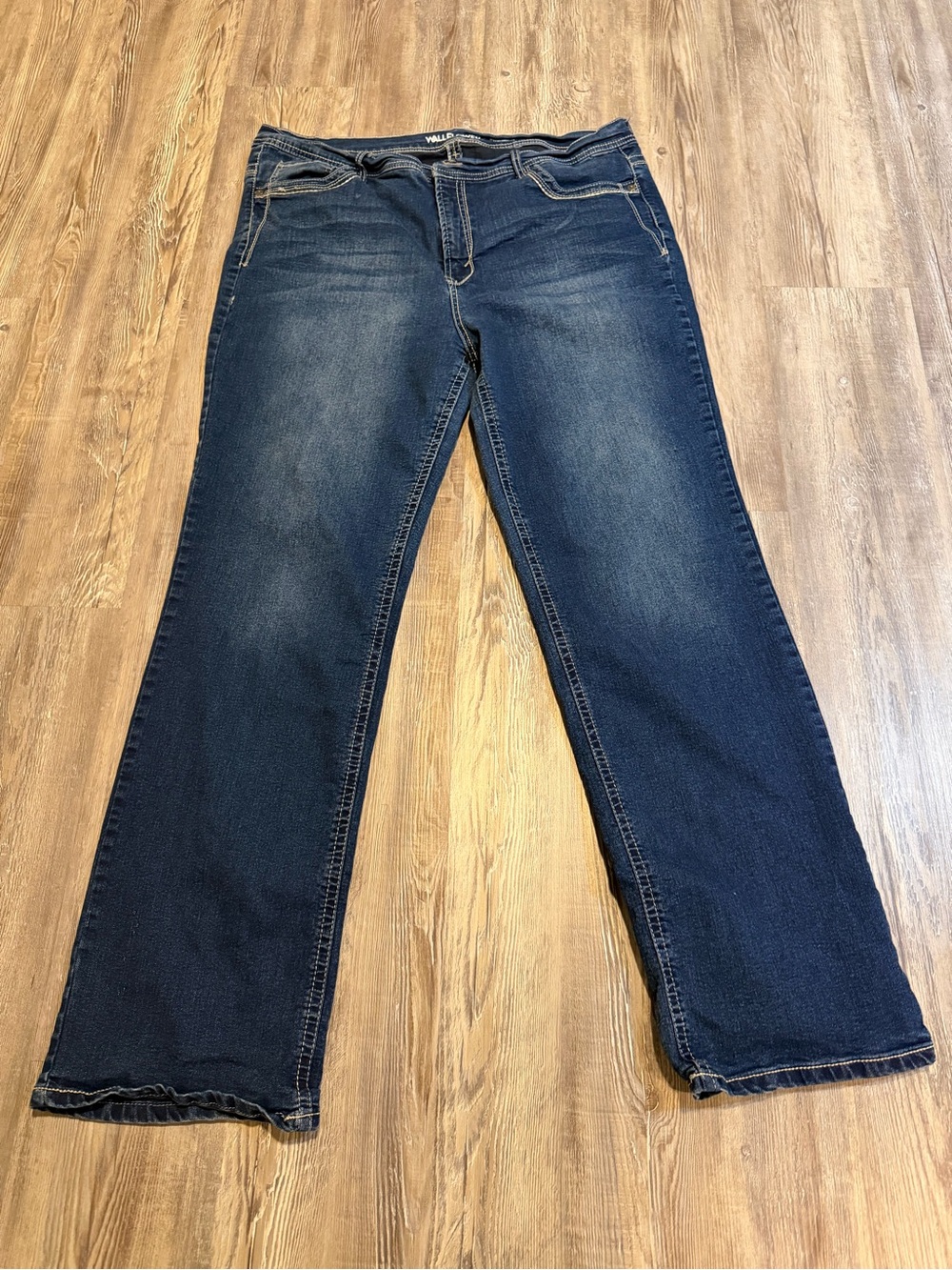 Wallflower size 22 long Y2K Blue Women's mid rise boot cut jeans.